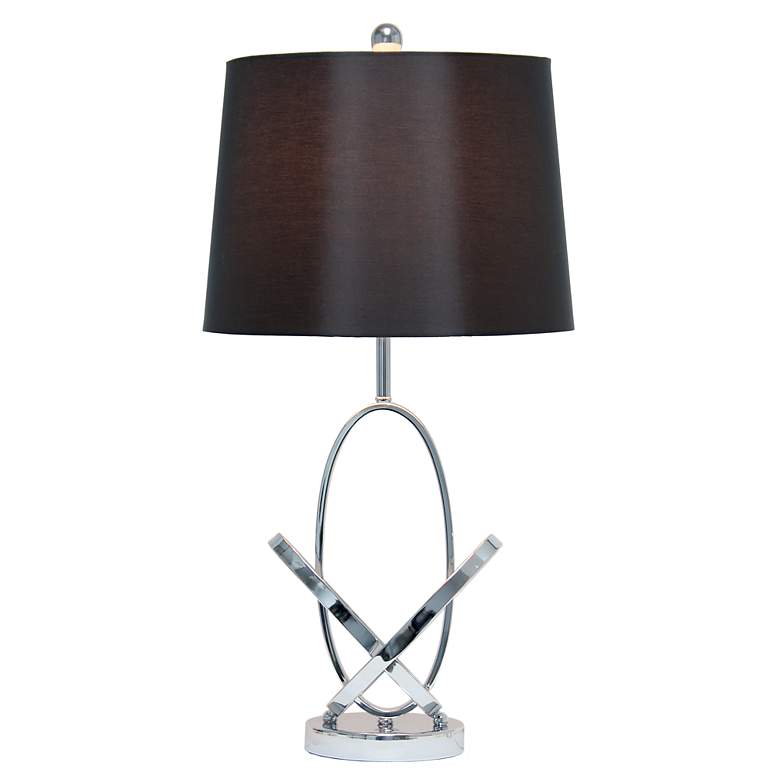 Image 3 Lalia Home 27.25" Glossy State-of-the-Art Entwined Table Lamp, Chrome more views