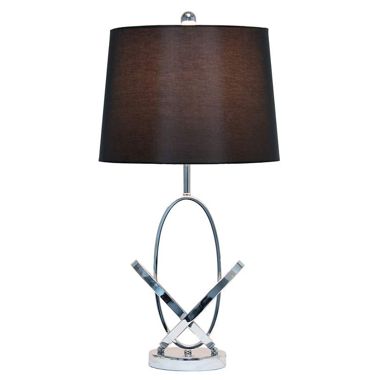 Image 6 Lalia Home 27.25" Glossy State-of-the-Art Entwined Table Lamp, Chrome more views