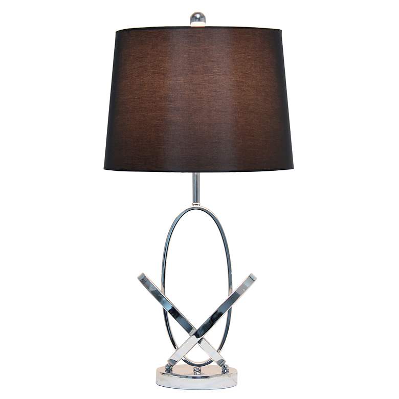 Image 7 Lalia Home 27.25" Glossy State-of-the-Art Entwined Table Lamp, Chrome more views