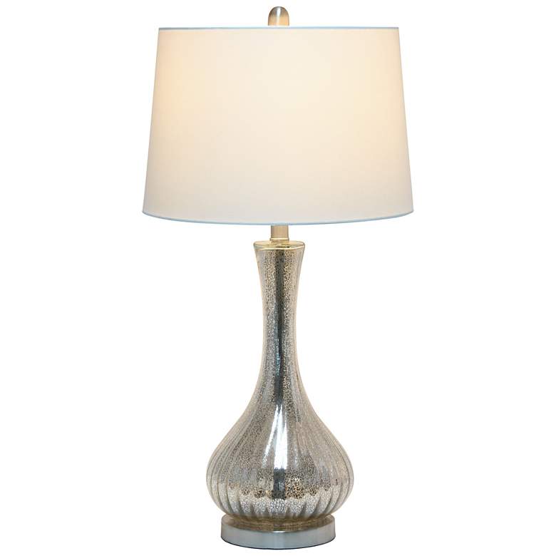 Image 3 Lalia Home 29" Speckled Mercury Glass Teardrop Table Lamp more views
