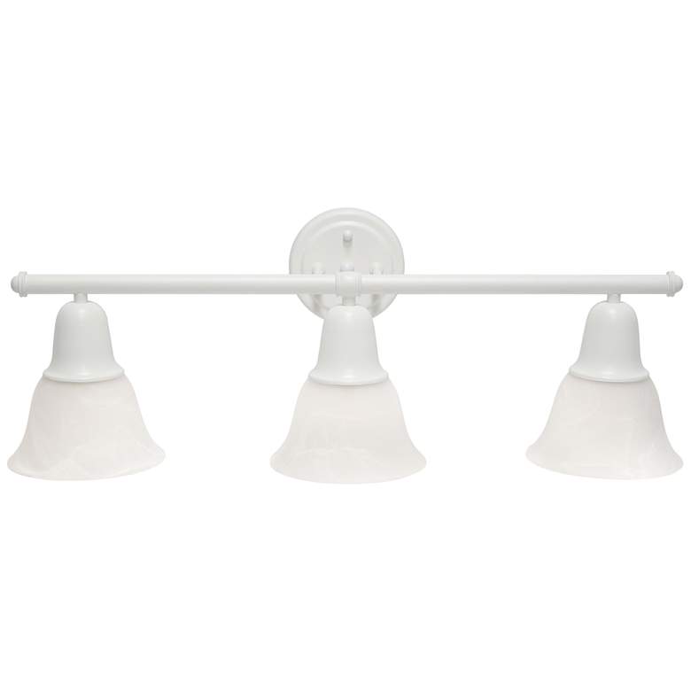 Image 1 Lalia Home 3Lt Metal and Alabaster White Glass Vanity, White