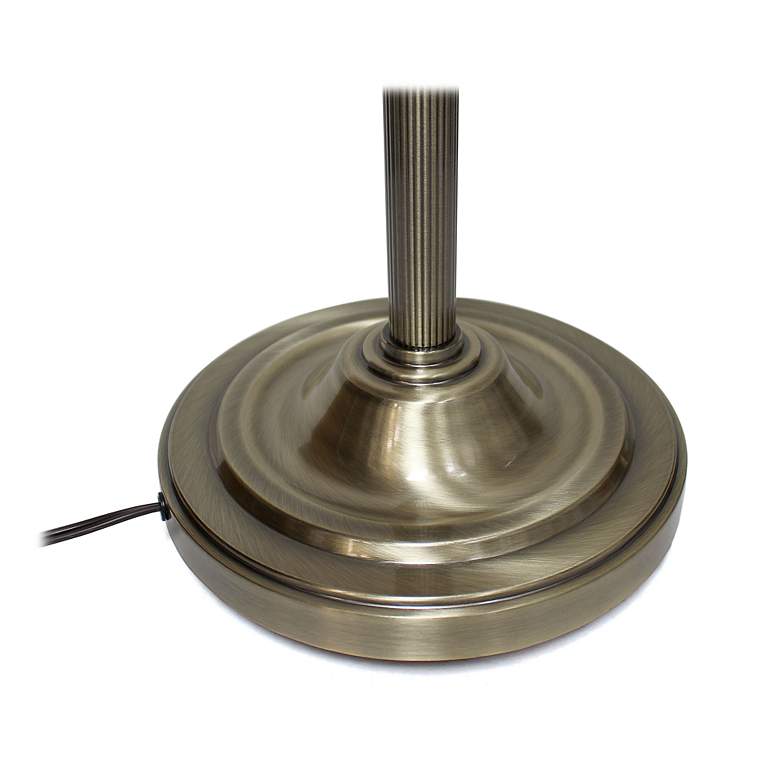Image 6 Lalia Home 71"  Antique Brass Metal 2-Light Torchiere Floor Lamp more views