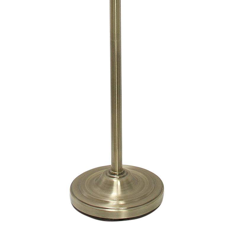 Image 4 Lalia Home 71" Antique Brass Metal 3-Light Torchiere Floor Lamp more views
