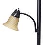 Lalia Home 71" Bronze and Amber 2-Light Torchiere Floor Lamp