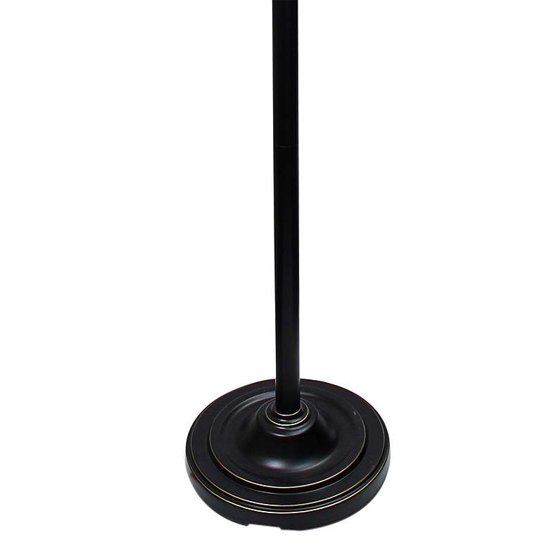 Image 4 Lalia Home 71 inch Bronze and Amber Torchiere Floor Lamp with Side Lights more views