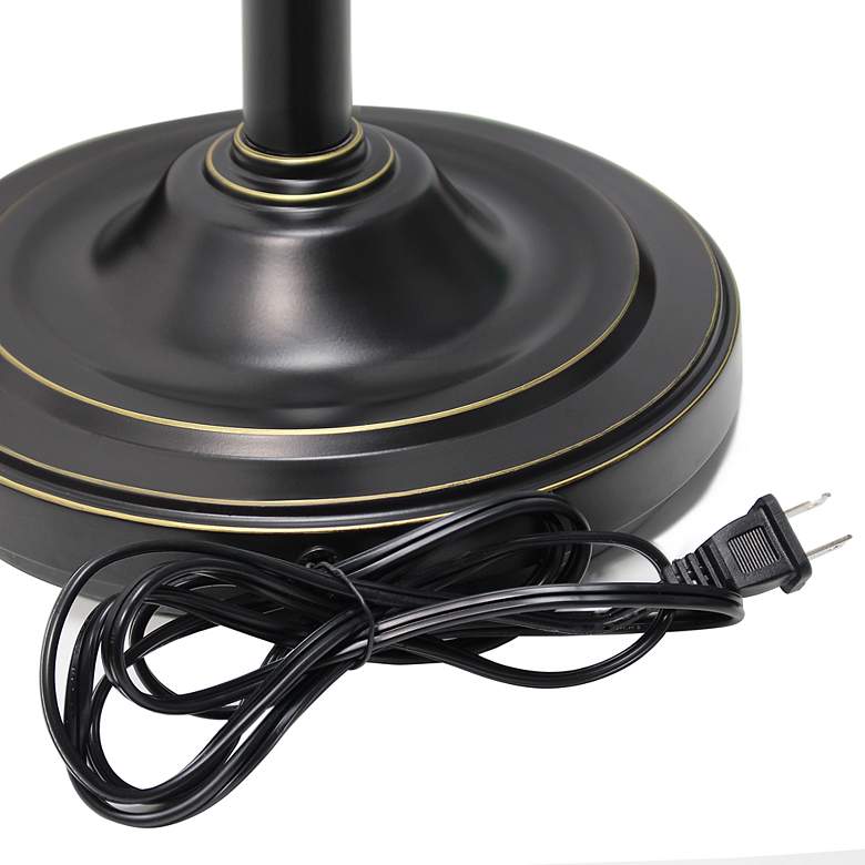 Image 6 Lalia Home 71" Bronze and Amber Torchiere Floor Lamp with Side Lights more views