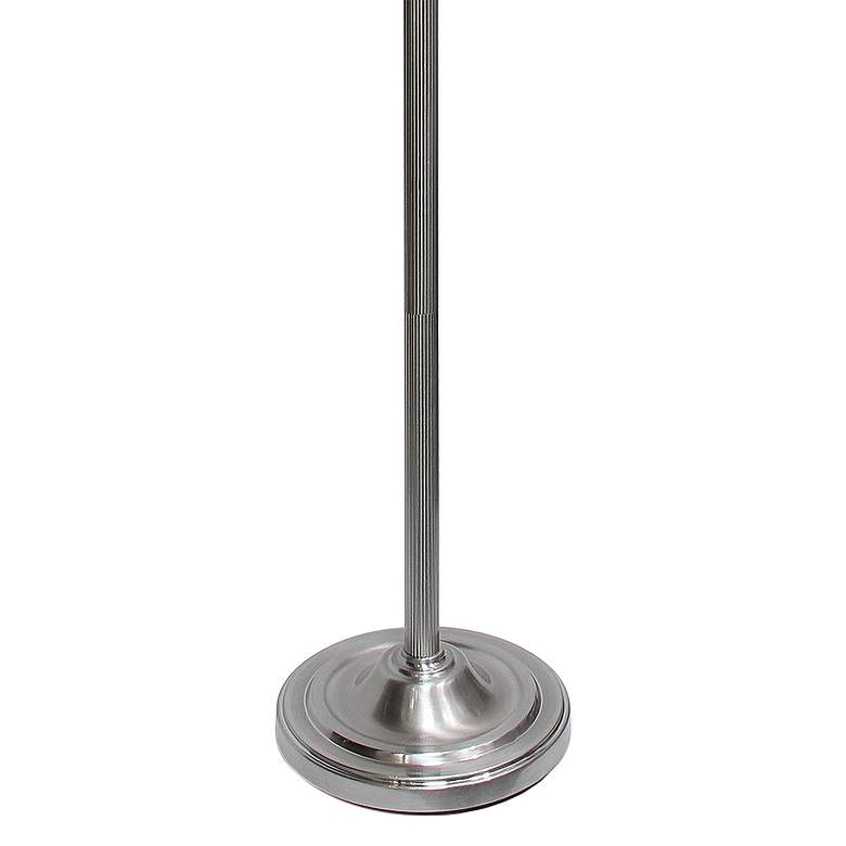 Image 4 Lalia Home 71 inch Brushed Nickel Metal 2-Light Torchiere Floor Lamp more views