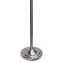 Lalia Home 71" Brushed Nickel Metal 2-Light Torchiere Floor Lamp