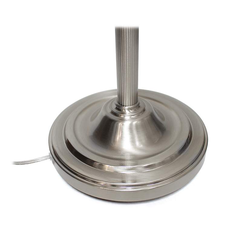 Image 5 Lalia Home 71" Brushed Nickel Metal 2-Light Torchiere Floor Lamp more views