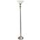 Lalia Home 71" Brushed Nickel Metal Torchiere Floor Lamp