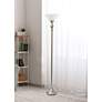 1_Lalia Home 71" Brushed Nickel Metal Torchiere Floor Lamp