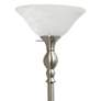 3_Lalia Home 71" Brushed Nickel Metal Torchiere Floor Lamp more views