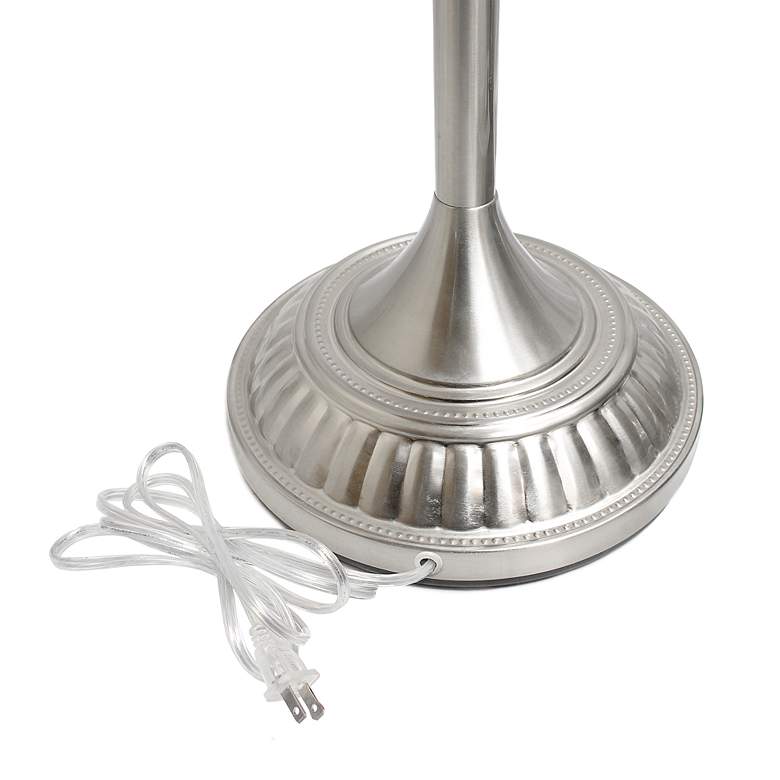 Image 7 Lalia Home 71" Brushed Nickel Metal Torchiere Floor Lamp more views