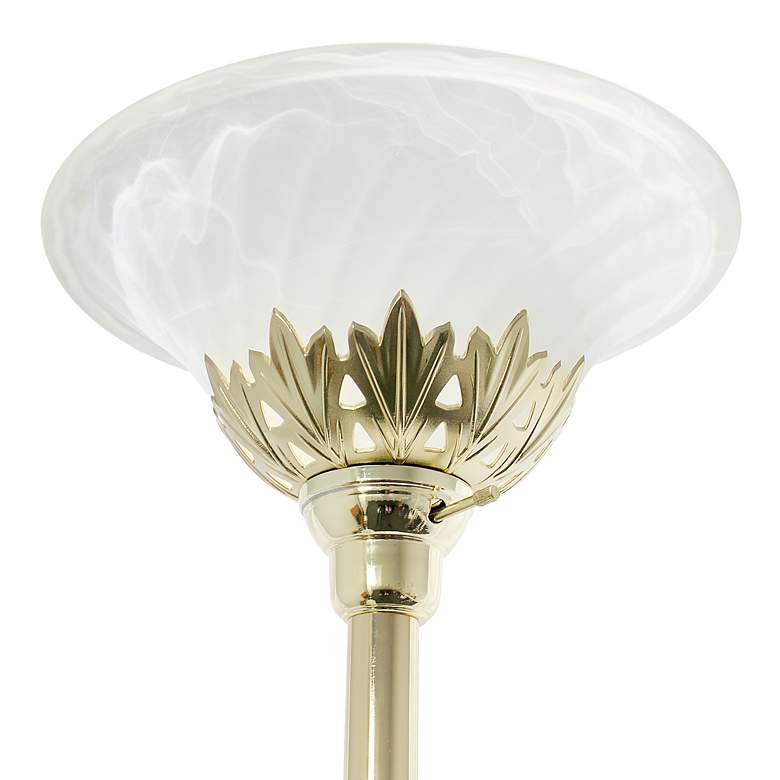 Image 6 Lalia Home 71" Gold Metal 3-Light Torchiere Floor Lamp more views