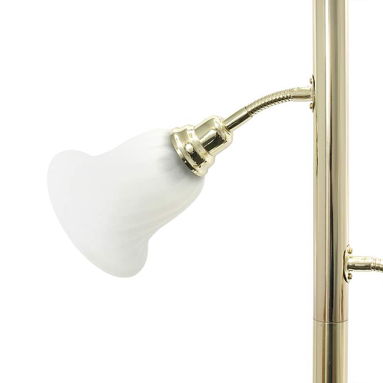 Image 7 Lalia Home 71" Gold Metal 3-Light Torchiere Floor Lamp more views