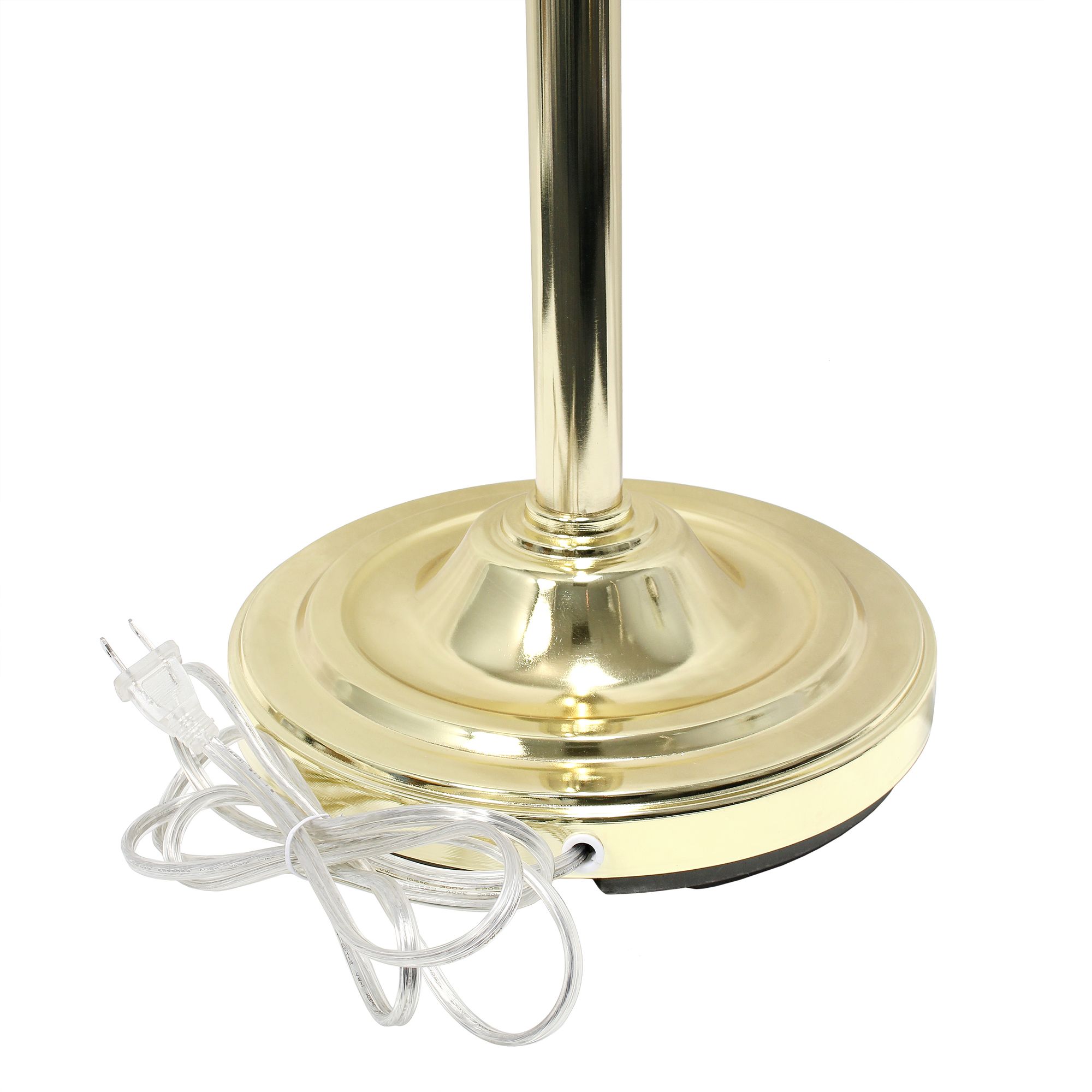 Lalia Home 71" Gold Metal 3-Light Torchiere Floor Lamp