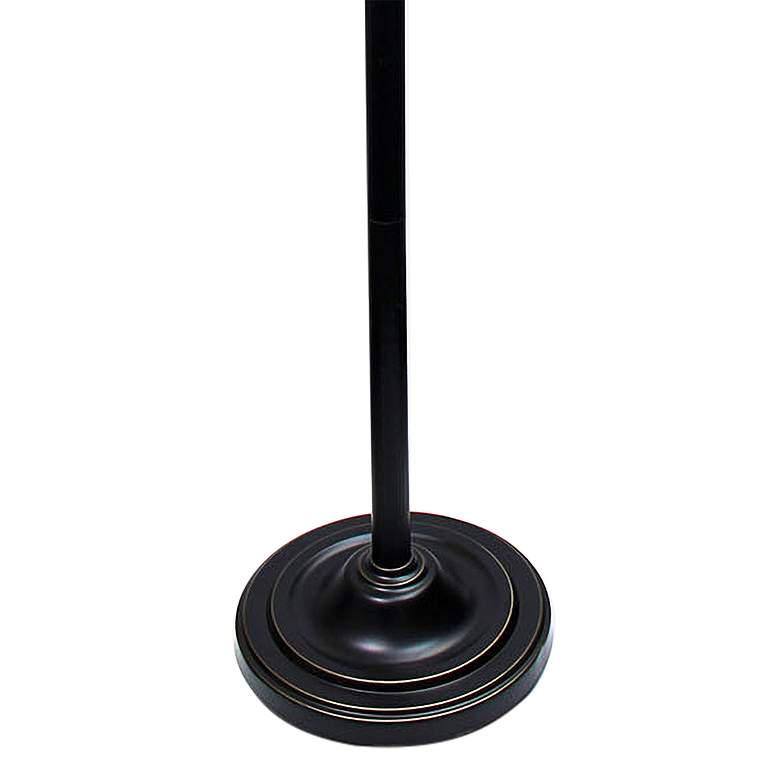 Image 4 Lalia Home 71" High Bronze and White 2-Light Torchiere Floor Lamp more views
