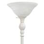 Lalia Home 71" High White Metal Torchiere Floor Lamp