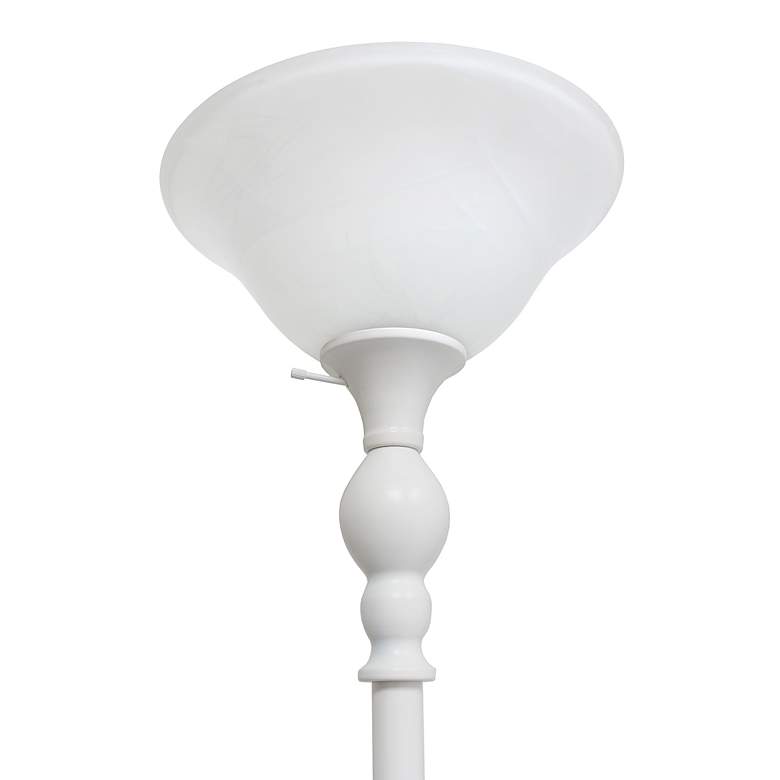 Image 7 Lalia Home 71" High White Metal Torchiere Floor Lamp more views