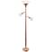 Lalia Home 71" Rose Gold 3-Light Torchiere Floor Lamp