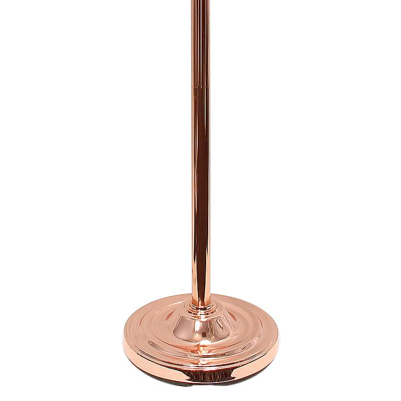 Image 4 Lalia Home 71" Rose Gold 3-Light Torchiere Floor Lamp more views