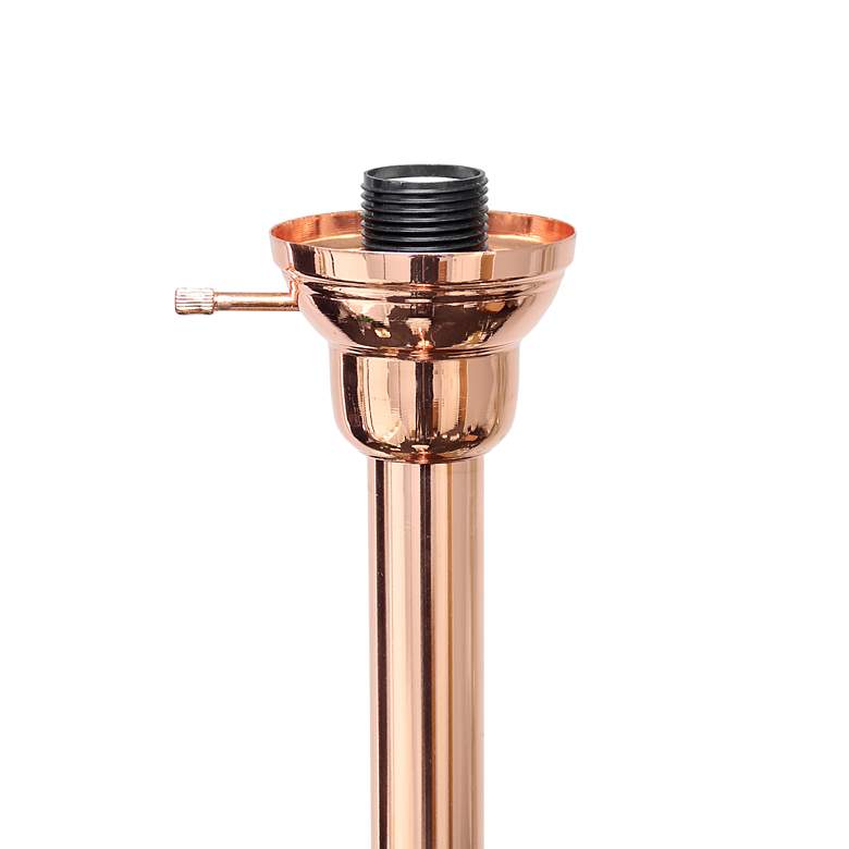 Image 6 Lalia Home 71" Rose Gold 3-Light Torchiere Floor Lamp more views