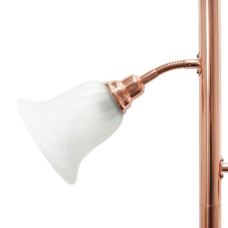 Image 7 Lalia Home 71 inch Rose Gold 3-Light Torchiere Floor Lamp more views