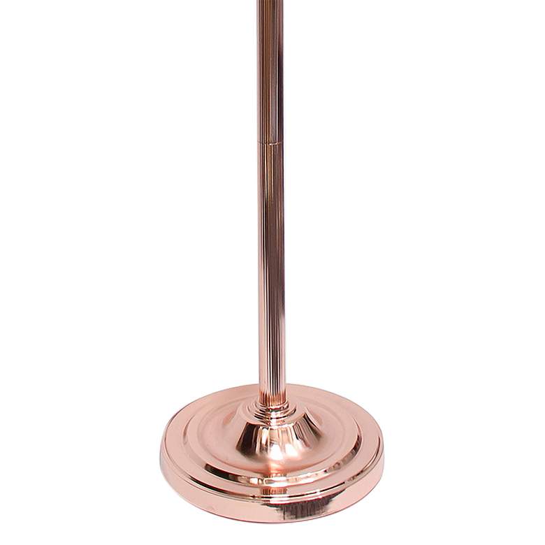 Image 4 Lalia Home 71 inch Rose Gold Metal 2-Light Torchiere Floor Lamp more views