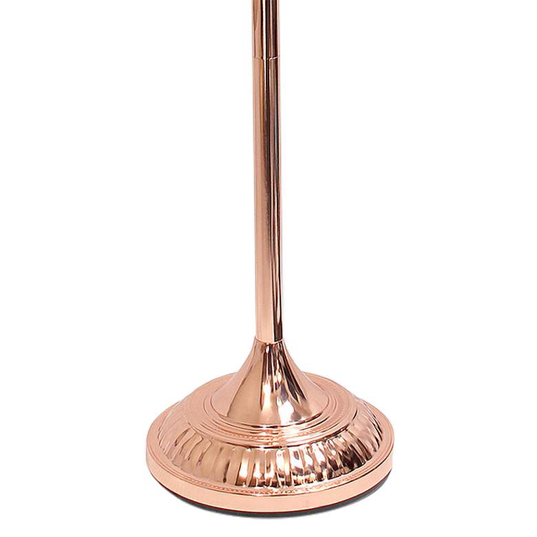 Image 4 Lalia Home 71 inch Rose Gold Metal Torchiere Floor Lamp more views