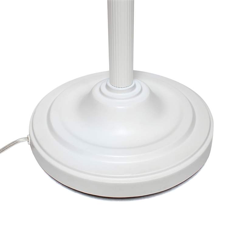 Image 6 Lalia Home 71" White Metal 2-Light Torchiere Floor Lamp more views