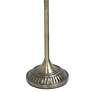 Lalia Home Antique Brass Metal Torchiere Floor Lamp