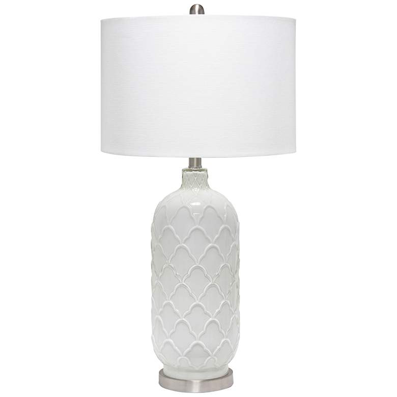 Image 2 Lalia Home Argyle 29 1/4" High Classic White Glass Table Lamp
