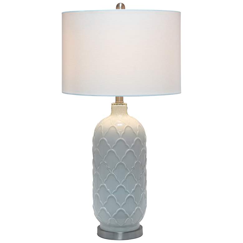 Image 3 Lalia Home Argyle 29 1/4" High Classic White Glass Table Lamp more views