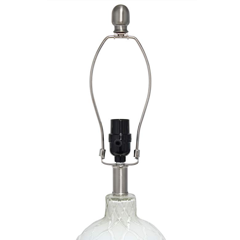 Image 6 Lalia Home Argyle 29 1/4" High Classic White Glass Table Lamp more views