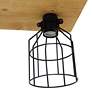 3_Lalia Home Barnlitt 32" Wide Light Wood Beam 4-Light Island Pendant more views