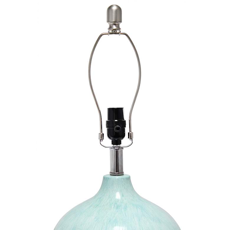 Image 7 Lalia Home Bayside Horizon Blue and White Resin Table Lamp more views