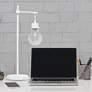 Lalia Home Beacon 24" High Matte White Metal Desk Lamp