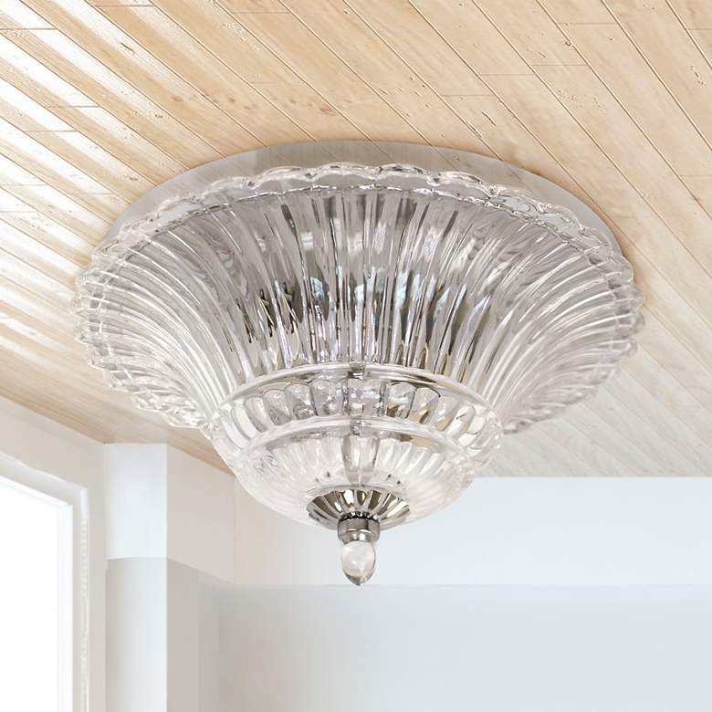 Image 1 Lalia Home Blossom 2 Light Glass Ceiling Flush Mount