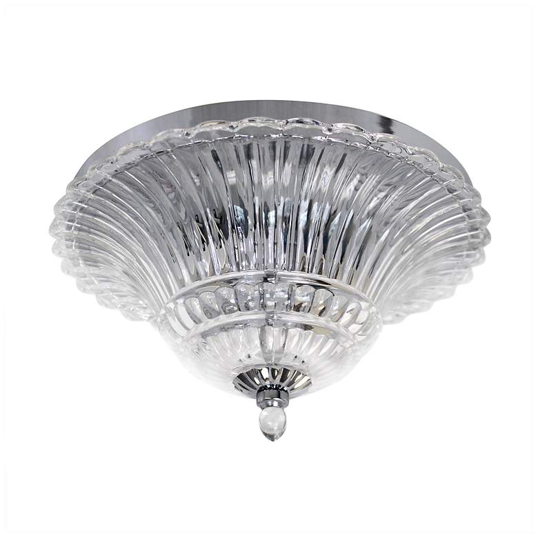 Image 7 Lalia Home Blossom 2 Light Glass Ceiling Flush Mount more views