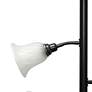 Lalia Home Bronze and White 3-Light Torchiere Floor Lamp