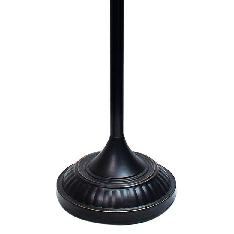 Image 4 Lalia Home Bronze Torchiere Floor Lamp with White Shade more views