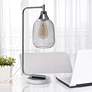 Lalia Home Chrome Wired Mesh Desk Lamp