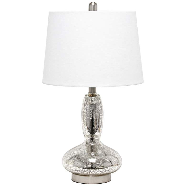Image 2 Lalia Home Dollop 23 1/2 inch Modern Mercury Glass Accent Table Lamp