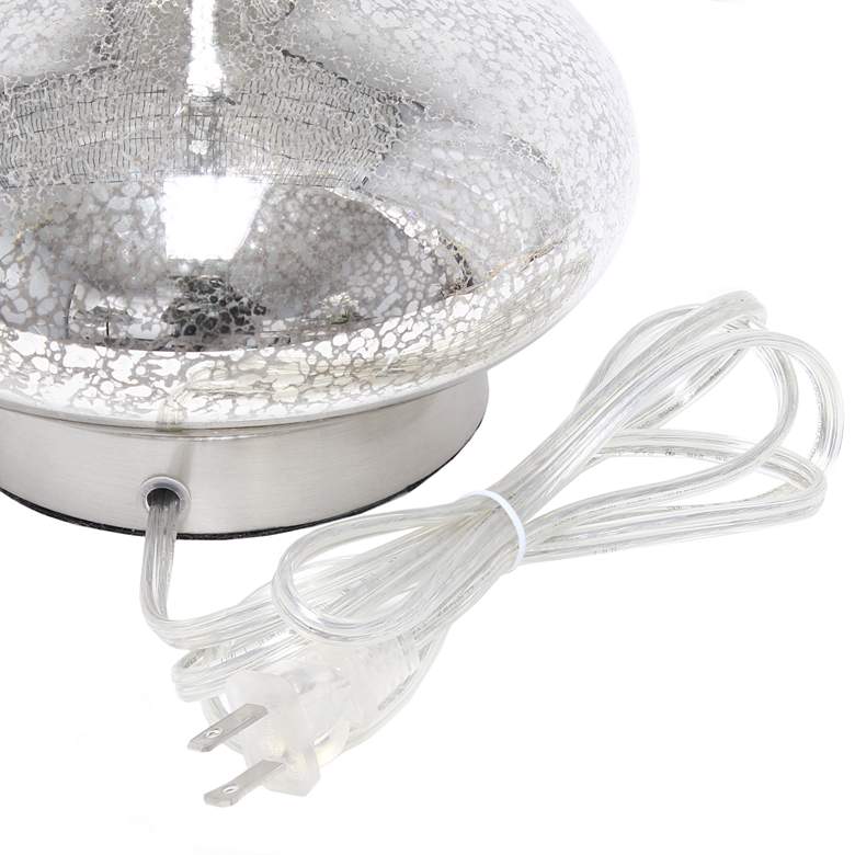 Image 4 Lalia Home Dollop 23 1/2" Modern Mercury Glass Accent Table Lamp more views