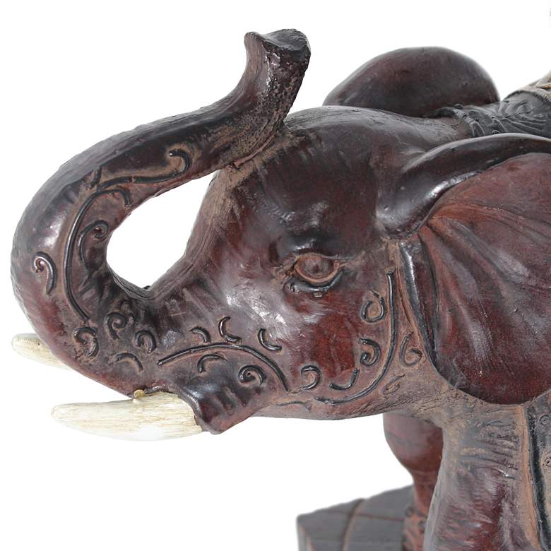 Image 5 Lalia Home Elephant Brown Accent Table Lamp more views