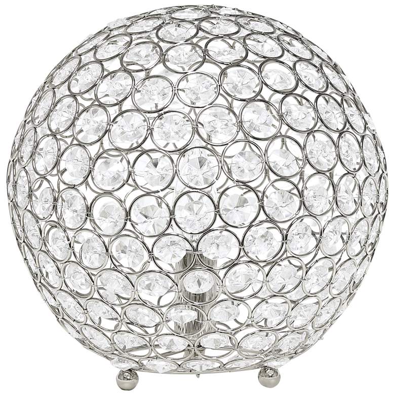 Image 2 Lalia Home Elipse 10" High Chrome Orb Accent Table Lamp