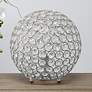Lalia Home Elipse 10" High Chrome Orb Accent Table Lamp