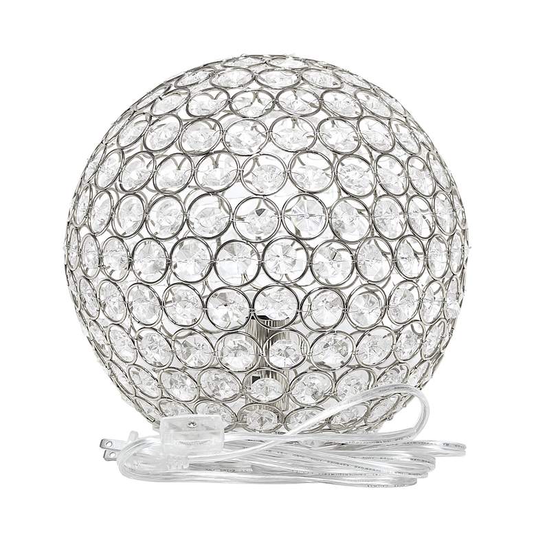 Image 5 Lalia Home Elipse 10 inch High Chrome Orb Accent Table Lamp more views
