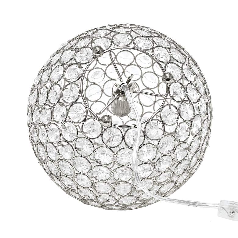 Image 6 Lalia Home Elipse 10 inch High Chrome Orb Accent Table Lamp more views