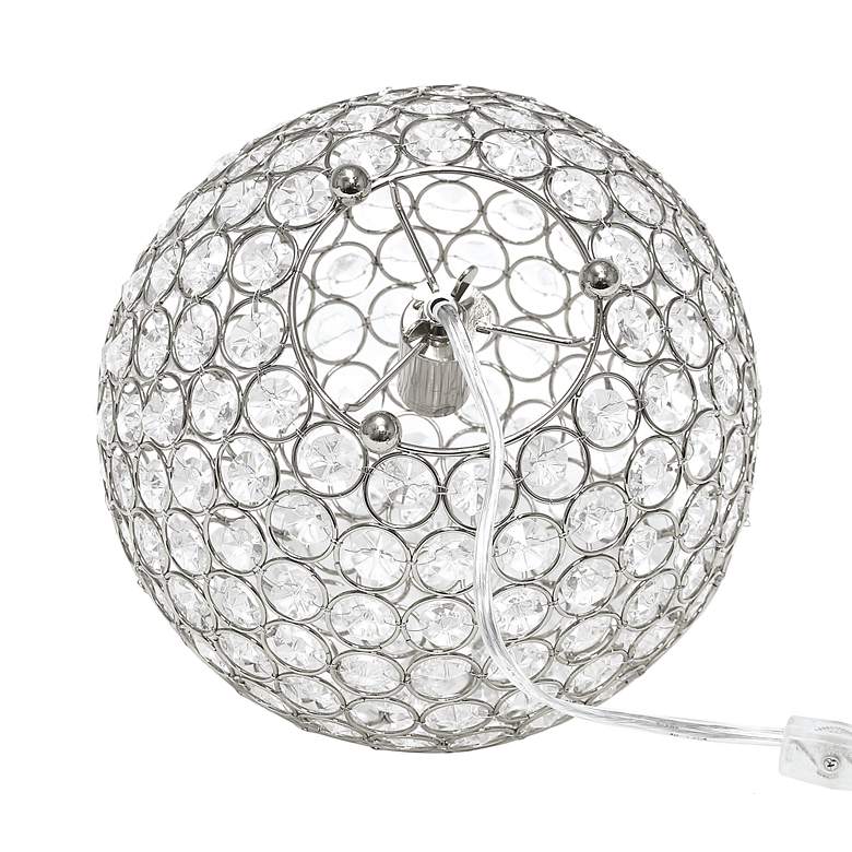 Image 6 Lalia Home Elipse 10" High Chrome Orb Accent Table Lamp more views